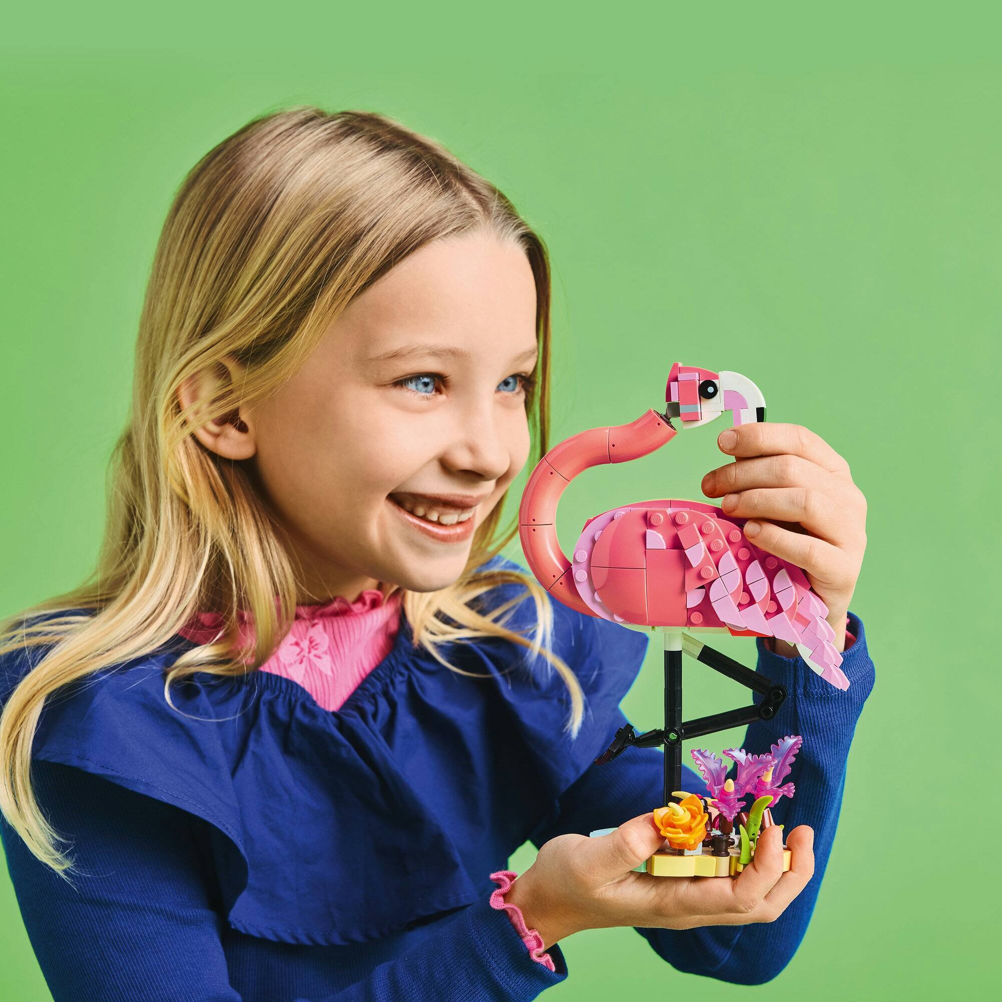 LEGO® Creator 3in1 Wild Animals: Pink Flamingo Animal Toy Playset 31170